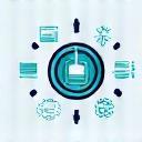 Icon depicting data integration